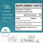 Zingicin TUDCA Supplement 1200mg - 60 Cápsulas Veganas