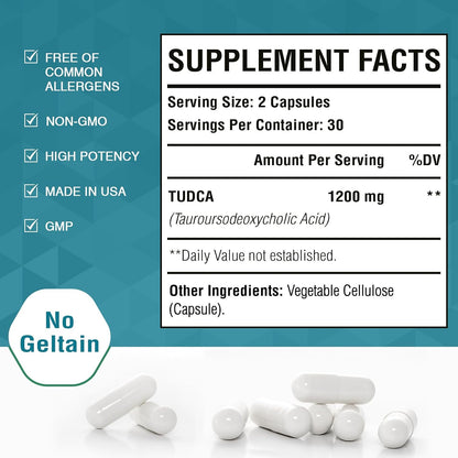 Zingicin TUDCA Supplement 1200mg - 60 Cápsulas Veganas – Image 7