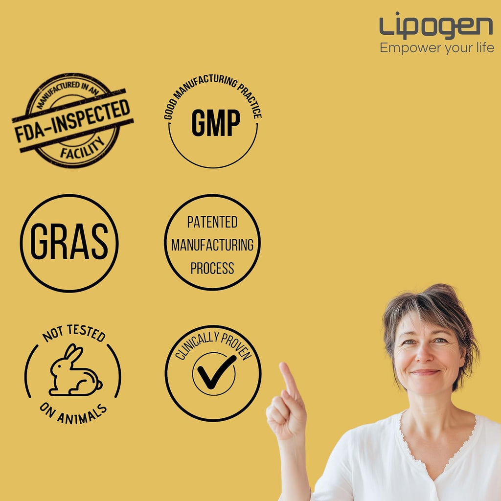 Lipogen PS Plus Senior - Suplemento de Fosfatidilserina para Memoria y Concentración, 120 Cápsulas Blandas