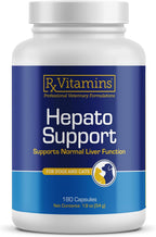 Rx Vitamins Hepato Support para Perros y Gatos - Complemento Hepático con Cardo Mariano y Vitamina B - 180 Cápsulas