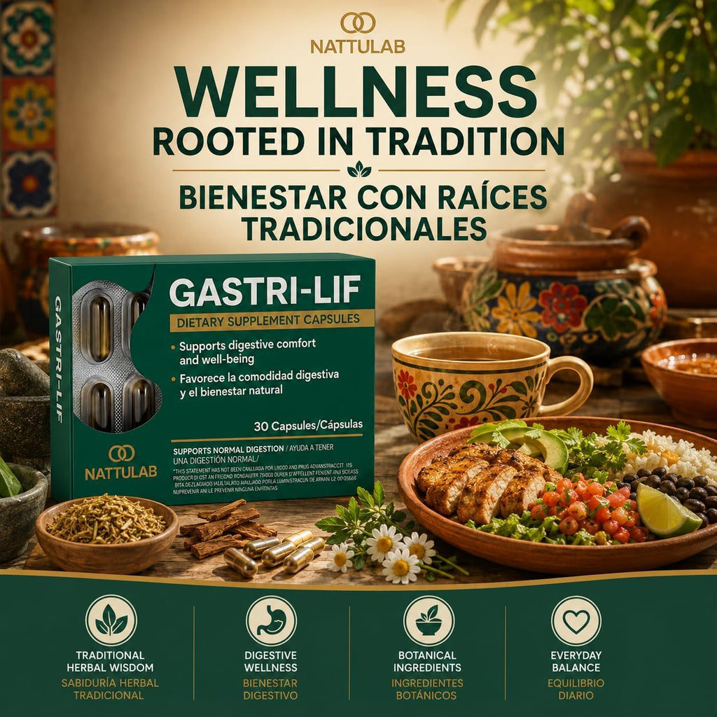 GASTRI-LIF – 30 Cápsulas – Suplemento Herbal Digestivo