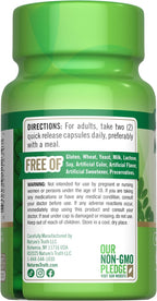 Nature's Truth Moringa Oleifera en Cápsulas | Extracto de Hoja | Sin Gluten y No GMO