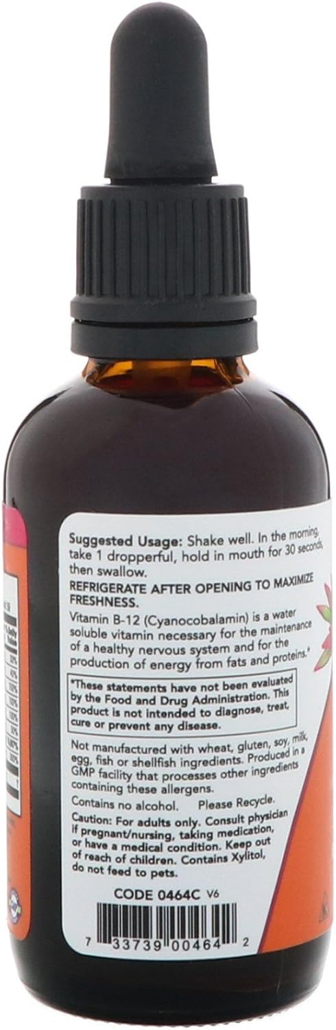NOW Foods - B-Complex Liquid con B12, 60 ml