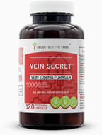 Secrets of the Tribe - Vein Secret, Fórmula de Tonicidad Venosa, Complemento Herbal (60 Cápsulas)