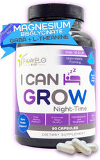 I Can Grow NightTime Vitaminas para Niños - Multivitamínico con Glicinato de Magnesio para el Sueño