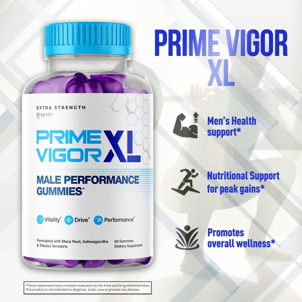 Prime Vigor XL Gummies, Máxima Potencia 1000 mg, Fórmula Avanzada Natural, Gomitas (5 Paquetes, 300 Gomitas)