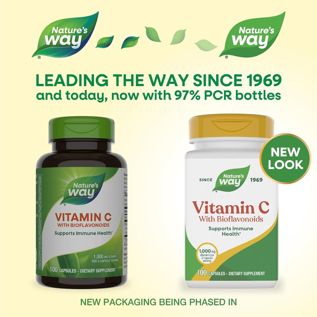 Nature's Way Vitamina C con Bioflavonoides 1000 mg, 100 Cápsulas