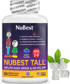 NuBest Tall Kids - Multivitamínico y Minerales para Niños de 2 a 9 Años - 180 Comprimidos Masticables Sabor Bayas