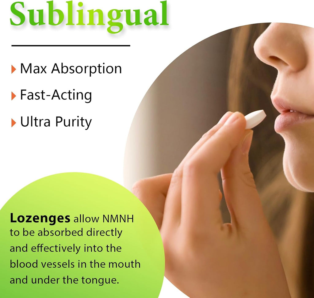 Sublingual NMNH 500mg - 120 Comprimidos - Suplemento de Dihidronicotinamida Mononucleótido