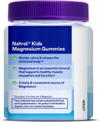 Natrol Kids Magnesium Citrate Gummies, Apoyo al Sueño, Frambuesa, 30 Unidades