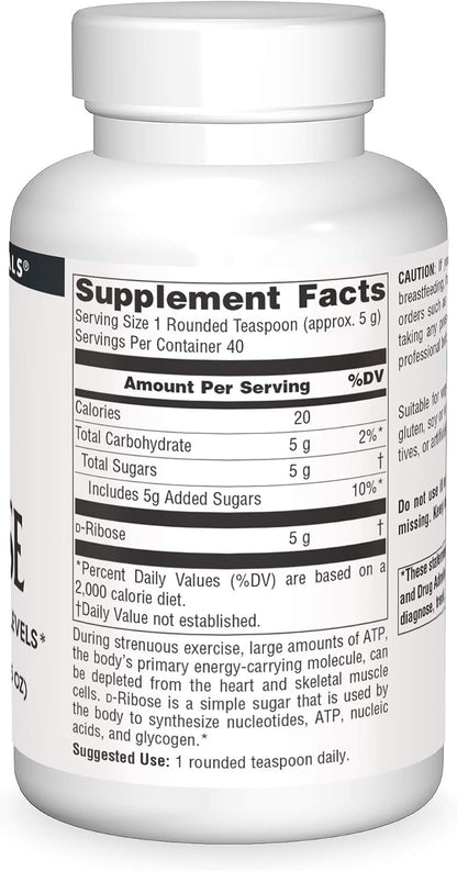 Source Naturals D-Ribosa en Polvo - 200 Gramos – Image 3
