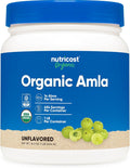 Polvo de Amla Orgánico Nutricost 1 Libra (Sin Sabor) - 1 gramo por ración, Vegano, Sin OGM