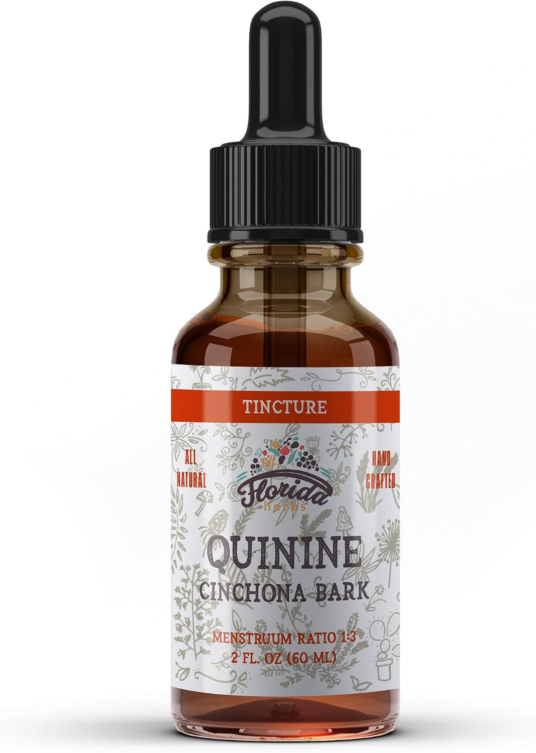 Tintura de Quinina Orgánica - Corteza Seca, Sin OGM, Sin Gluten, en Glicerina Vegetal 670 mg