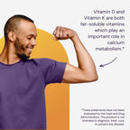 Healthy Origins Vitamina D3 y K2 - 50 mcg D3, 200 mcg K2 - 60 Cápsulas Blandas
