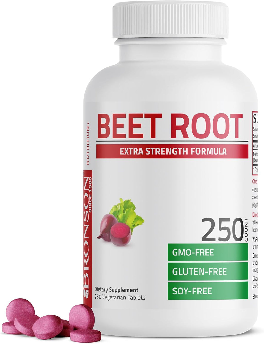 Bronson Raíz de Remolacha Extra Strength - 500 Comprimidos Vegetarianos