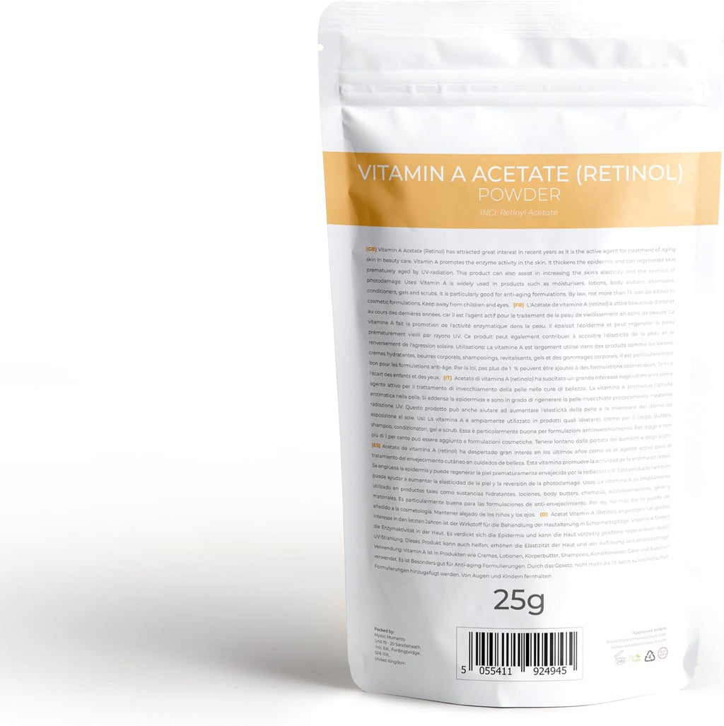 Mystic Moments Acetato de Vitamina A (Retinol) 25g