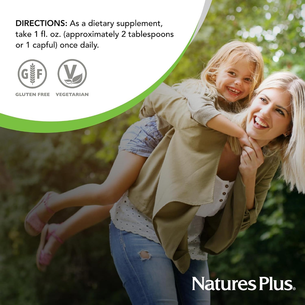 NaturesPlus Source of Life Prenatal Liquid - Sabor Tropical - 30 fl oz - Multivitamínico y Mineral con Hierro