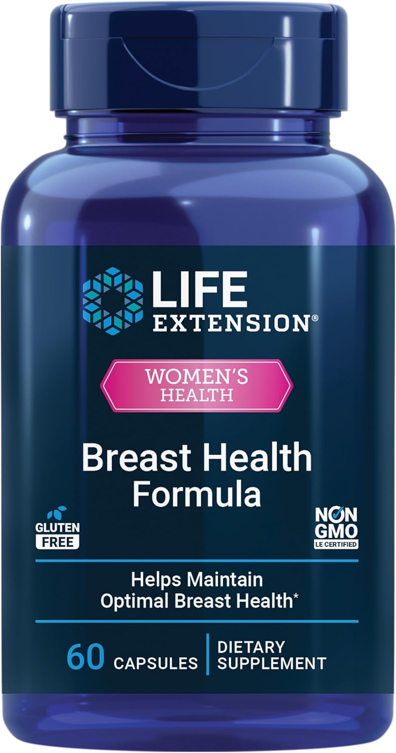 Life Extension Breast Health Formula, Apoyo hormonal, 60 cápsulas
