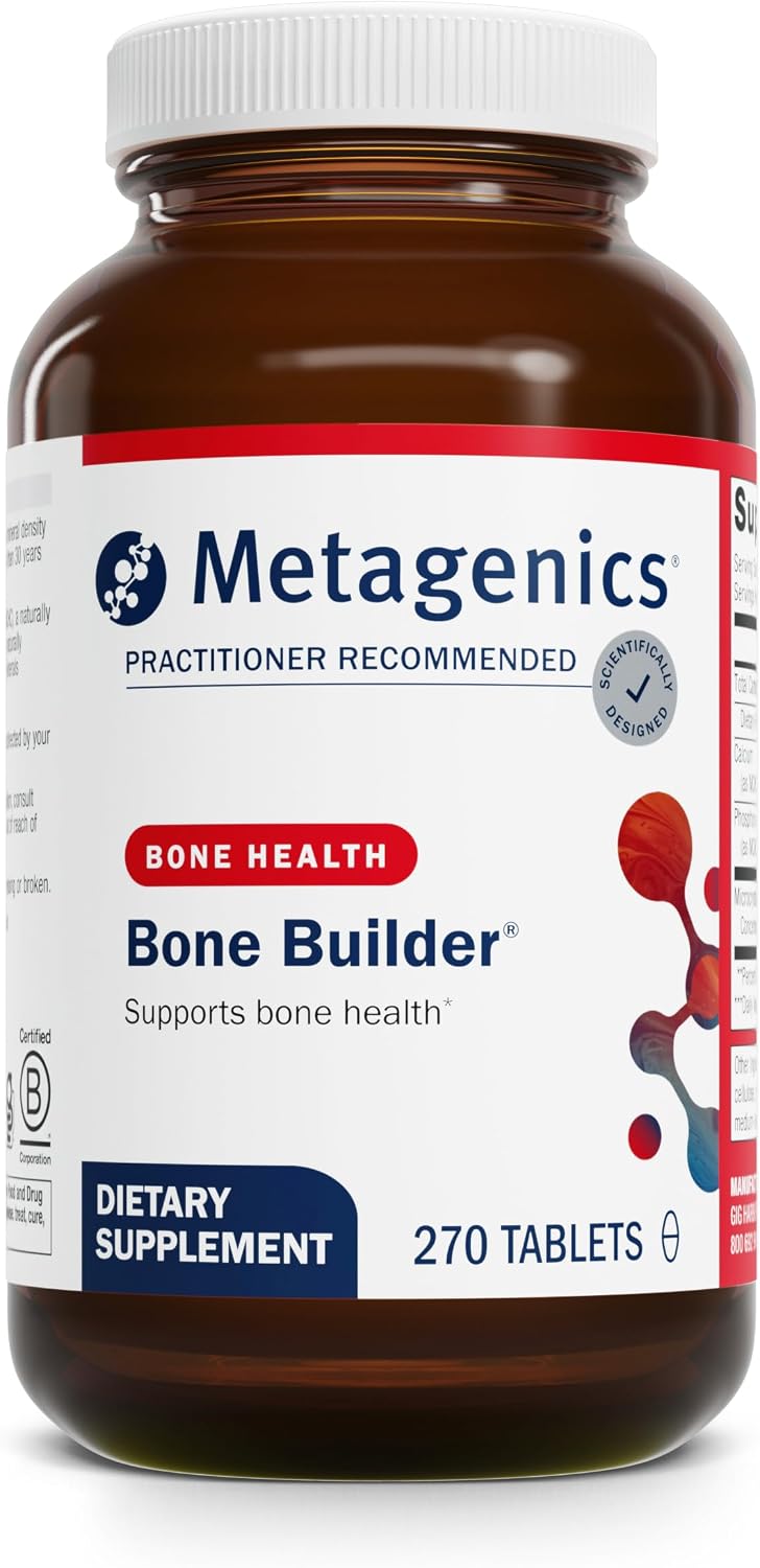 Metagenics Bone Builder Classic – Suplemento de calcio, magnesio y fósforo – 270 comprimidos
