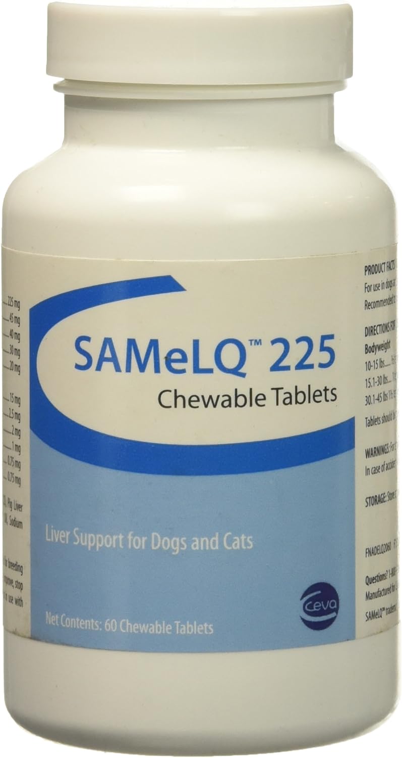 S Adenosyl 225 (SAMe) para Perros Medianos/Grandes 225 mg (60 comprimidos)