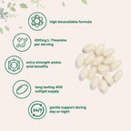 Micro Ingredients L-Teanina 400mg, 400 Softgels