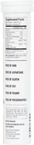 Vitamina C Efervescente 1000 mg, 20 Comprimidos