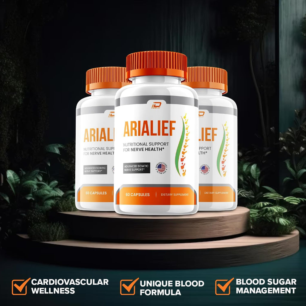 Arialief Cápsulas, Suplemento Avanzado, Fórmula Natural (2 Paquetes - 120 Cápsulas)