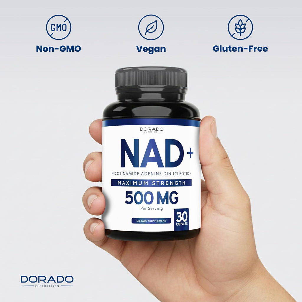 Dorado Nutrition NAD+ 500mg - 30 Cápsulas Veganas
