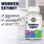 KAL ImmunoRaptor Masticables para el Apoyo Inmunitario de Niños, Sabor Naranja, 60 Unidades