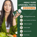 Suplemento de Fisetina Liposomal 2000mg - NICMIN (180 Cápsulas)
