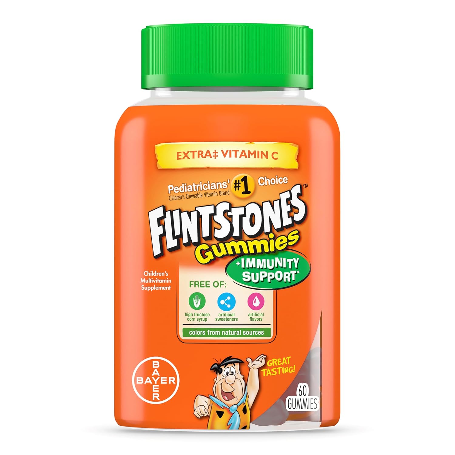 Flintstones Multivitamínico Infantil con Apoyo Inmunitario, Gomitas, 60 unidades