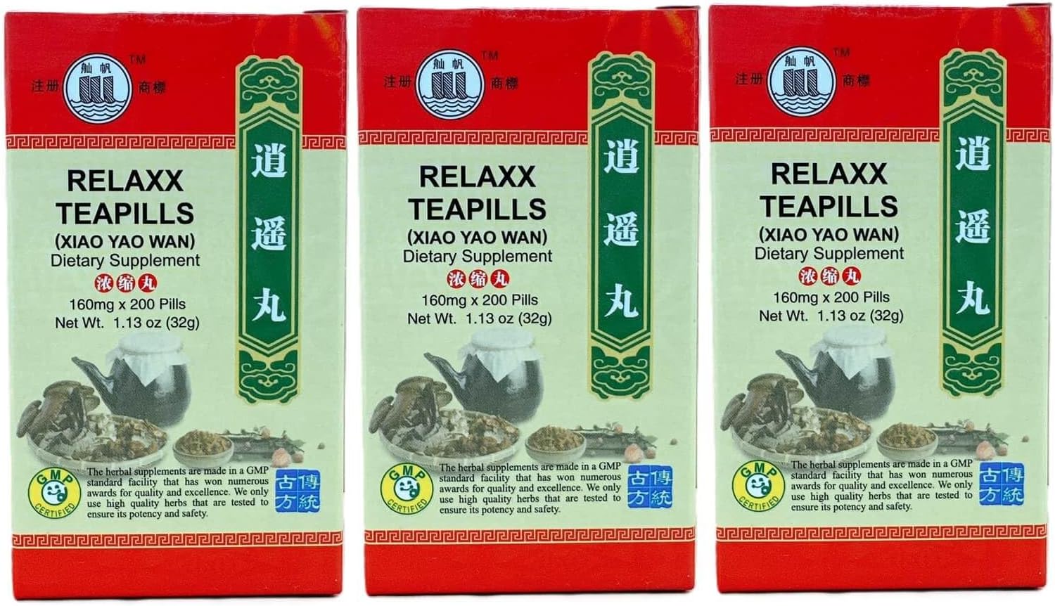 Relaxx Extract Teapill, Xiao Yao Wan Extra Concentrated (200 Pills)