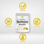 Polvo de Limón Orgánico, 454g – Liofilizado – Rico en Vitamina C – Sabor a Zumo de Limón Natural – Sin OMG, Sin Rellenos, Sin Azúcar