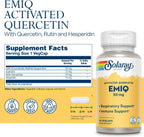 SOLARAY EMIQ Quercetina Activada - Apoyo Respiratorio e Inmunitario - 30 Cápsulas Veganas