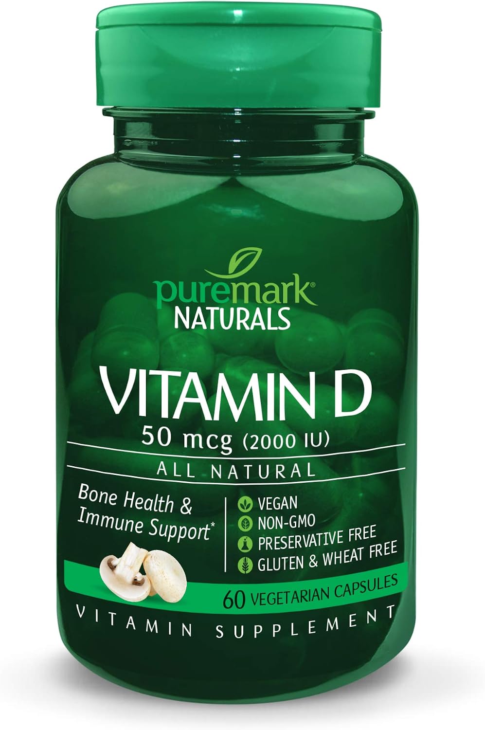 Puremark Vitamina D3 2000 IU - 60 Cápsulas Veganas