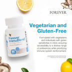 Forever ImmuBlend – Suplemento de apoyo inmunológico con botánicos, vitaminas D y C, setas maitake y shiitake – 60 comprimidos