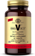 Solgar Formula VM-75, 90 Comprimidos - Multivitamínico con Minerales Quelados - Vitaminas A, B6, B12, C, D, E - Biotina, Magnesio, Calcio, Hierro, Zinc - Vegano, Sin Gluten, Sin Lácteos, Kosher