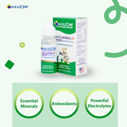 Alkazone Gotas Alcalinas Multiminerales para Perros y Gatos - Sin Sabor, 120 Dosis (3 Paquetes) – Image 3