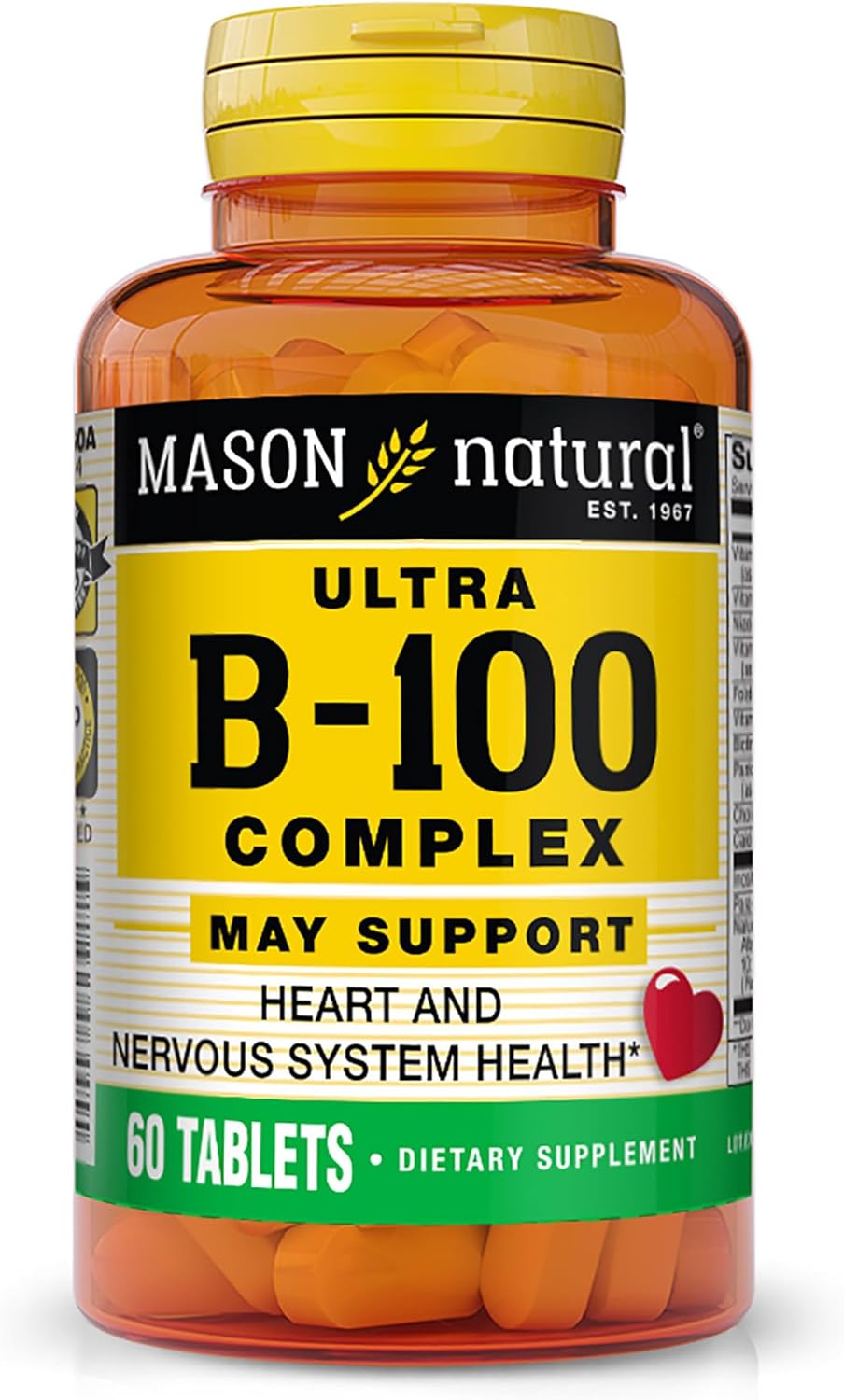 MASON NATURAL Ultra B Complejo B, 100 comprimidos