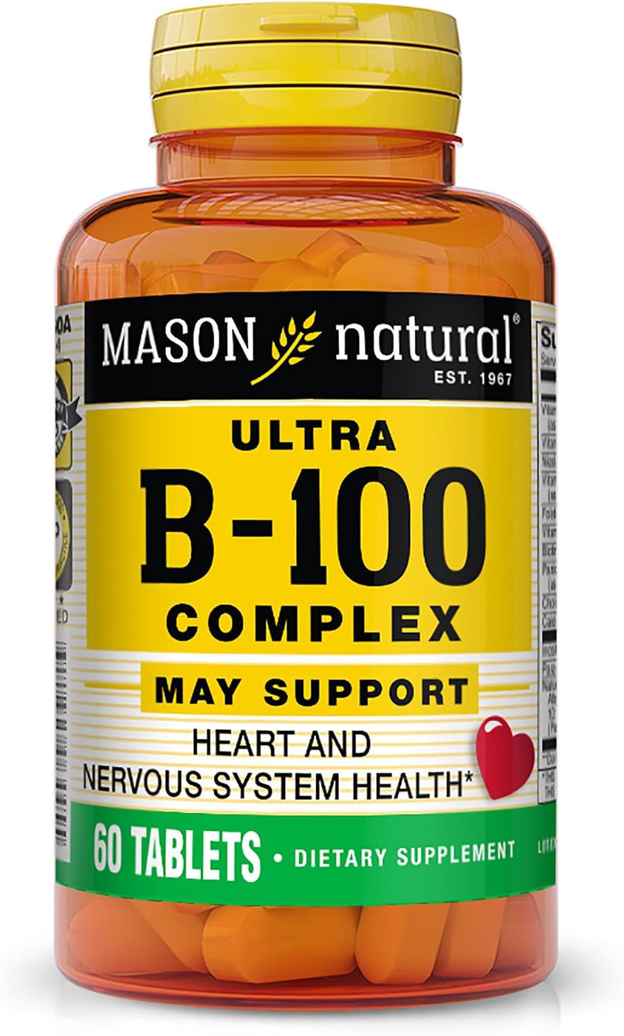 MASON NATURAL Ultra B-100 Complex, 300 comprimidos (3 paquetes)