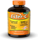 American Health Ester-C con Bioflavonoides Cítricos - 500 mg, 240 Cápsulas (120 Servicios)