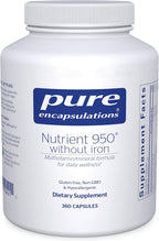 Pure Encapsulations Nutrient 950 Sin Hierro - 180 Cápsulas