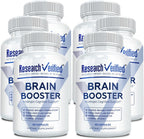 Research Verified Brain Booster - Suplemento Nootrópico para Memoria y Concentración - 60 Cápsulas Veganas