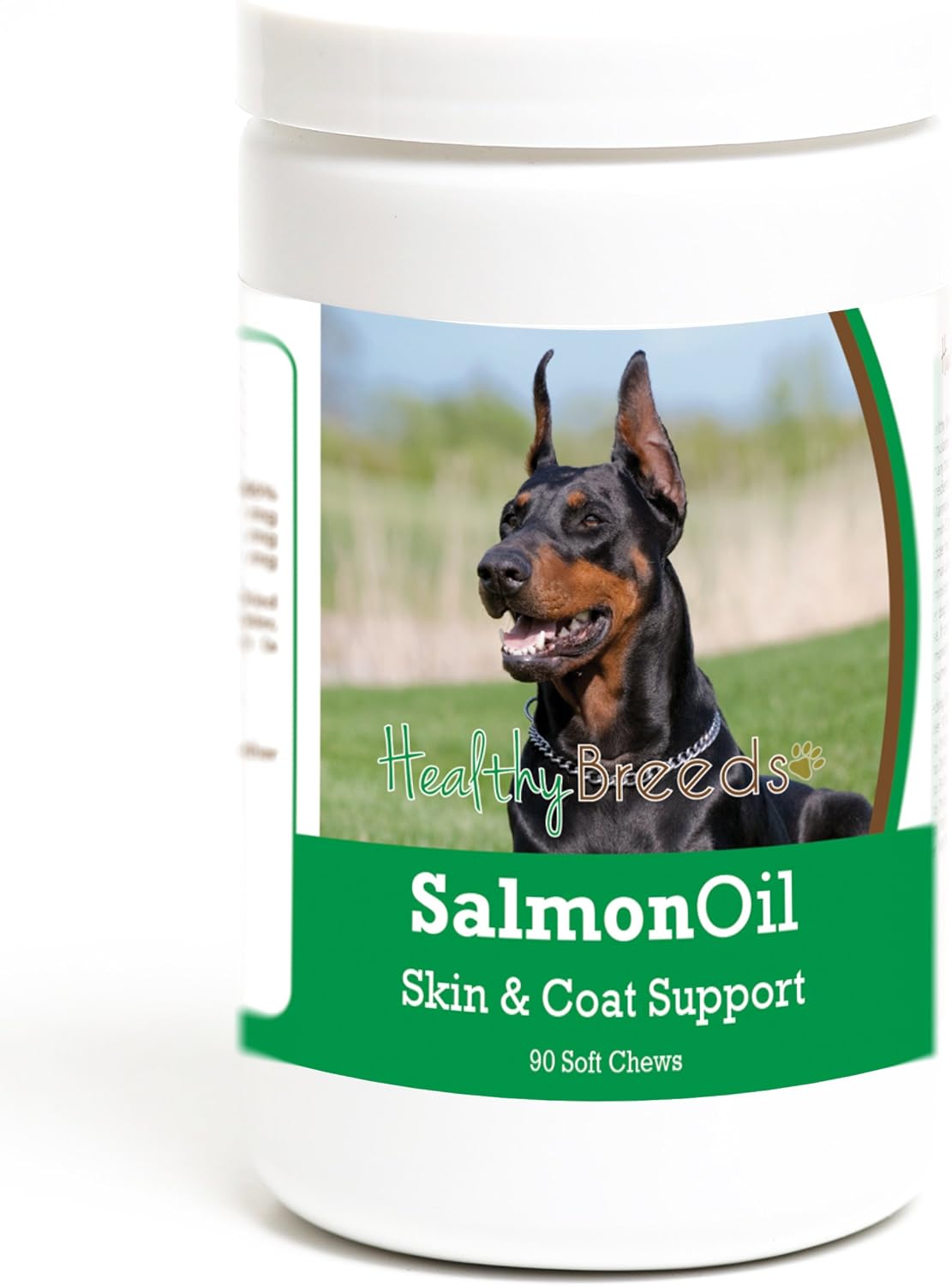 Healthy Breeds Doberman Pinscher Golosinas Blandas de Aceite de Salmón 90 uds
