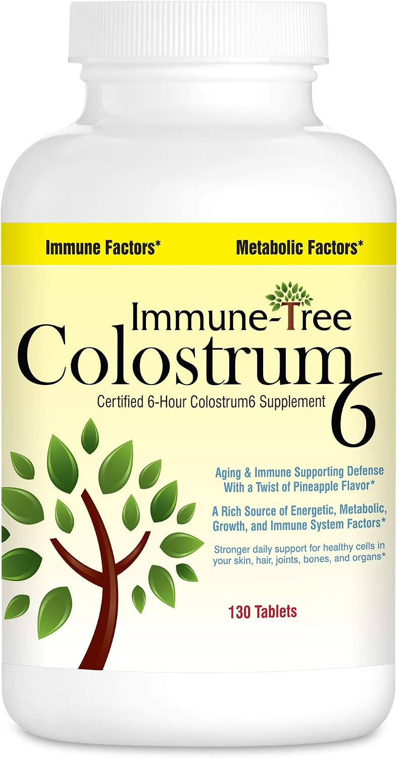 Immune Tree Colostrum6, Certified 6-Hour – Inmunoglobulinas (IgG, IgA, IgM): contribuyen a la defensa inmunitaria – Image 1