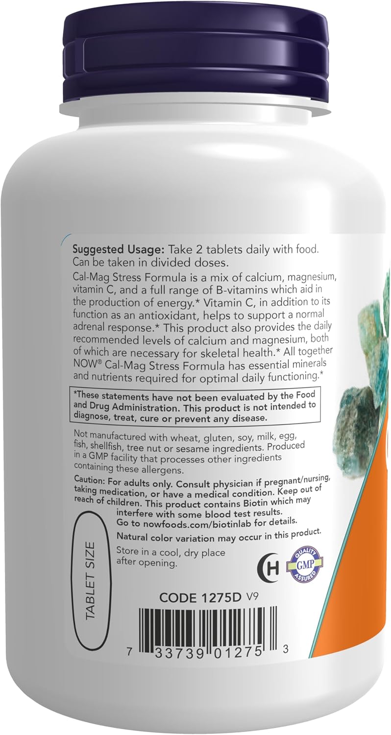 Cal-Mag Stress Formula con Complejo B y Vitamina C, 100 Comprimidos