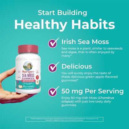 MaryRuth's Organics Gominolas sin Azúcar con Irish Sea Moss para el Apoyo Digestivo e Inmune | 60 Gomitas – Image 6
