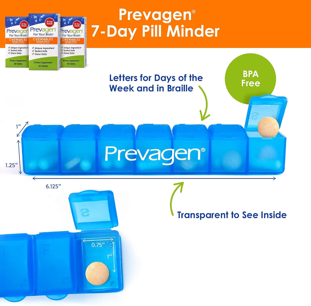 Prevagen Regular Strength Orange Chewables - 90 Comprimidos Masticables (Suministro para 3 Meses) con Apoaequorina y Vitamina D3