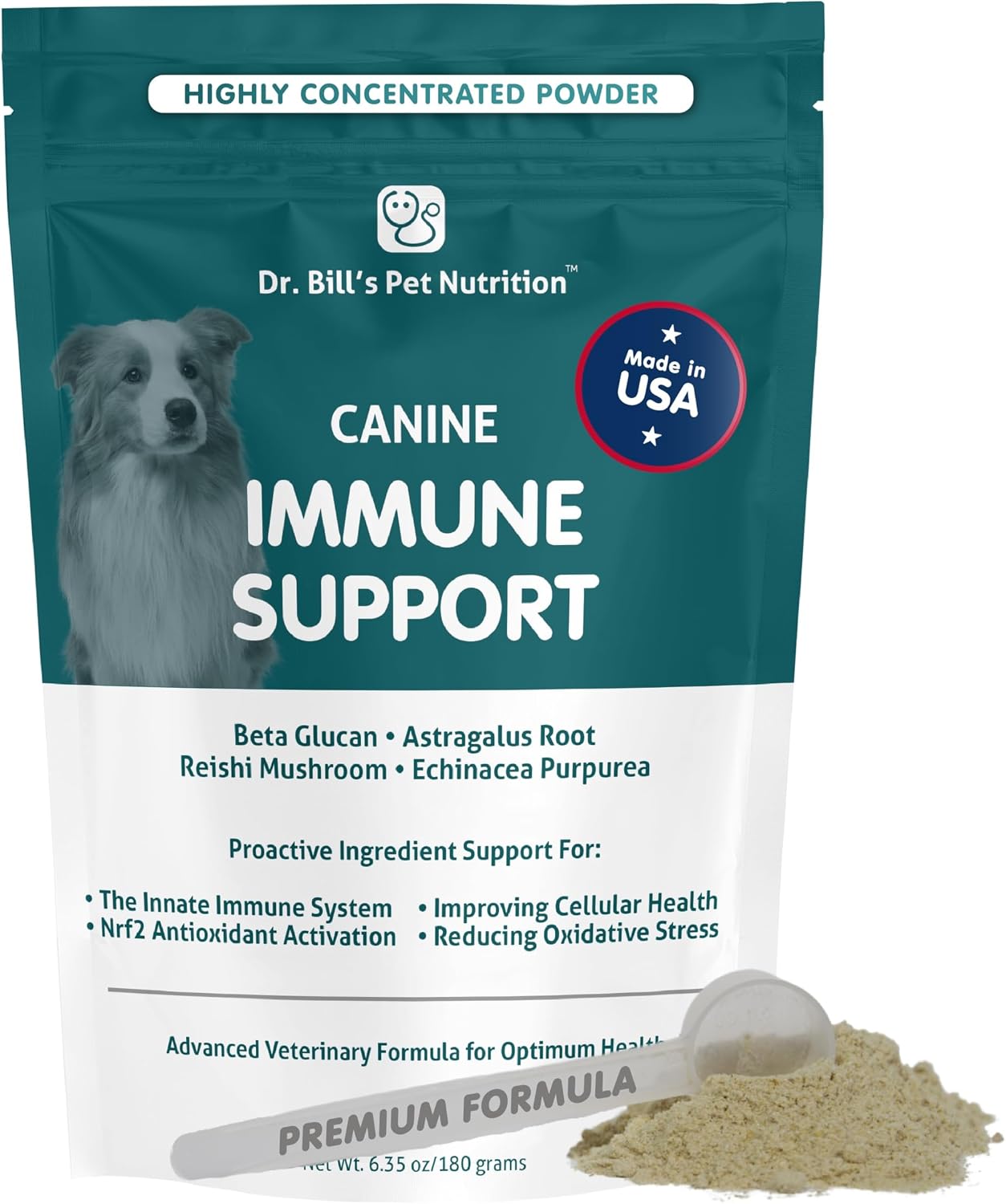 Dr. Bill’s Immune Support – Complemento Inmunitario para Perros en Polvo