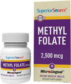 Superior Source Metilfolato 2.500 mcg - 30 Comprimidos Sublinguales